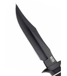 SOG TECH BOWIE, BLACK TINI, Feststehendes Messer