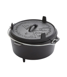 Dutch Oven 4l, Gusseiserner Topf 25 cm