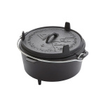 Dutch Oven 4l, Gusseiserner Topf 25 cm