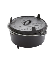 Dutch Oven 7l, Gusseiserner Topf 30 cm