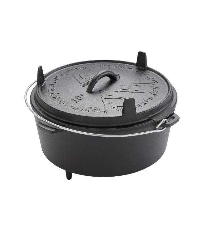 Dutch Oven 10l, Gusseiserner Topf 33 cm