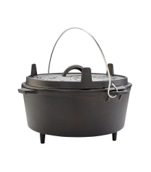 Dutch Oven 10l, Gusseiserner Topf 33 cm