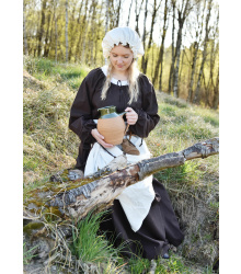 Mittelalterhaube für Damen, natur