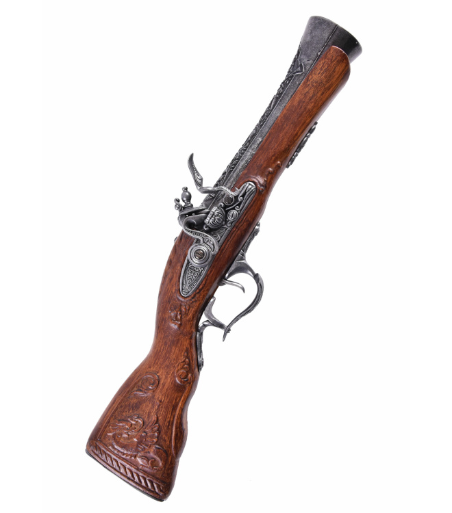 Blunderbuss-Steinschlosspistole, 18. Jahrhundert, Replik, versch. Ausführungen