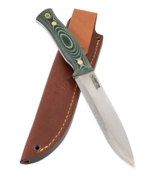 Casström, SWEDISH FOREST KNIFE NO. 14, GREEN MICARTA