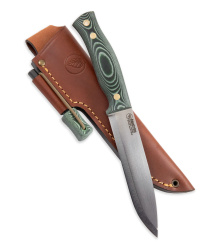 Casström, SWEDISH FOREST KNIFE NO. 14, GREEN MICARTA, FEUERSTAHL