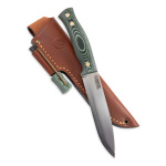 Casström, SWEDISH FOREST KNIFE NO. 14, GREEN MICARTA, FEUERSTAHL