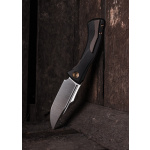 Null Knives GHOUL SATIN BLACK GOLD, Taschenmesser