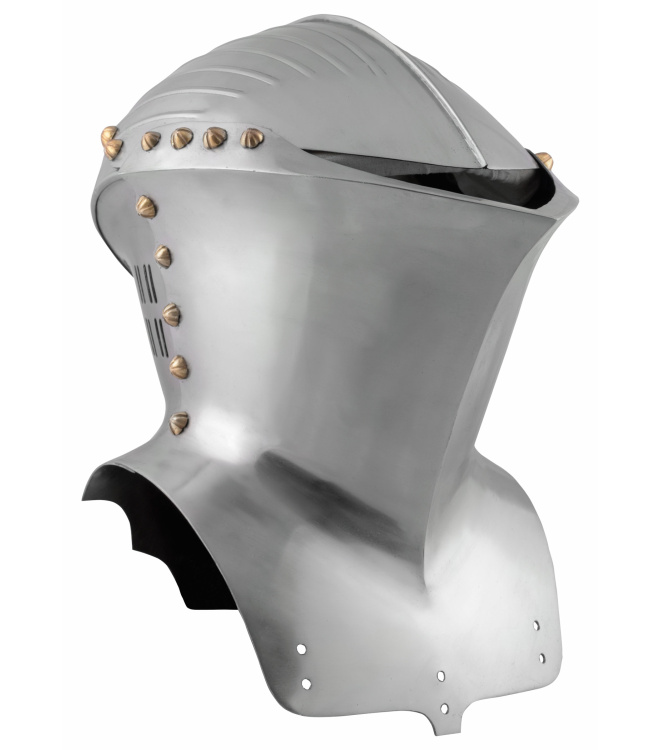 Deutscher Stechhelm, um 1500, 1,6 mm Stahl