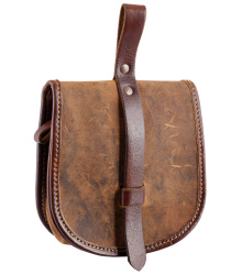 Tasche Sindri aus Fettleder, braun