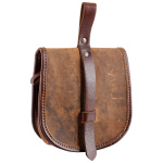 Tasche Sindri aus Fettleder, braun