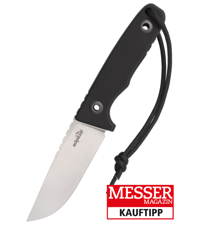 Schnitzel TRI, Outdoormesser, schwarz