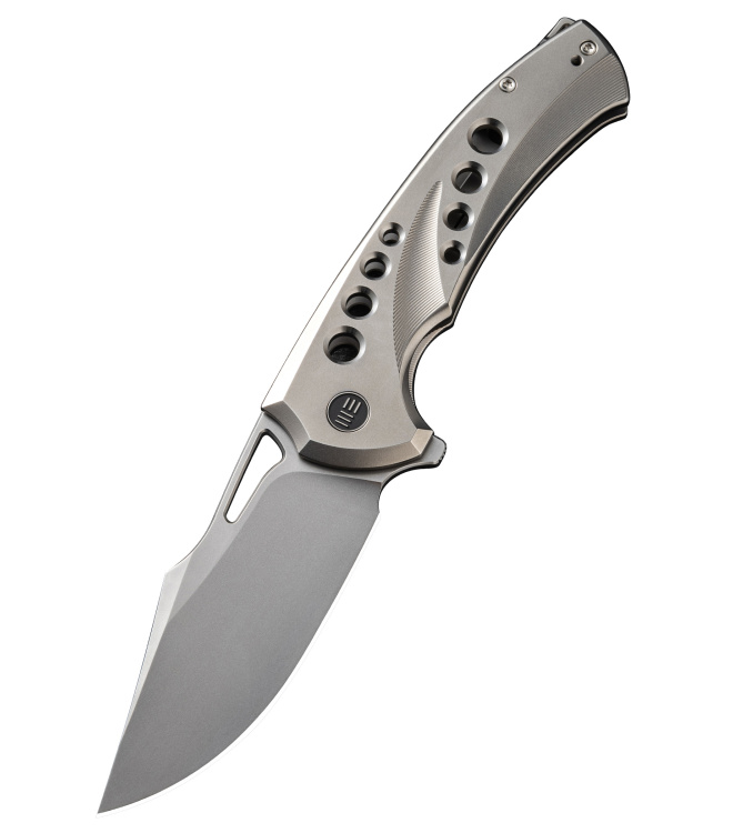 We Knife SWIFTFIN BEAD BLASTED TITANIUM SATIN, Taschenmesser