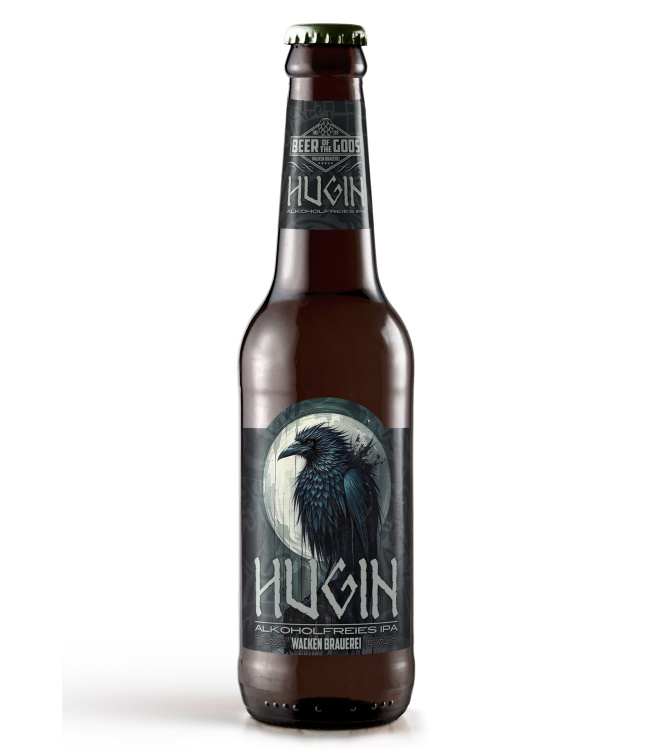 Hugin - Alkoholfreies IPA, 0,33l Flasche - Wacken Brauerei