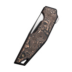 We Knife OAO (One and Only) BLACK TITANIUM COPPER FOIL, Taschenmesser