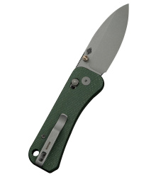 We Knife BANTER 2 GREEN CANVAS MICARTA, Taschenmesser