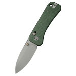 We Knife BANTER 2 GREEN CANVAS MICARTA, Taschenmesser