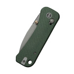 We Knife BANTER 2 GREEN CANVAS MICARTA, Taschenmesser