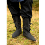 Wikinger Stiefel mit Schnürung, schwarz