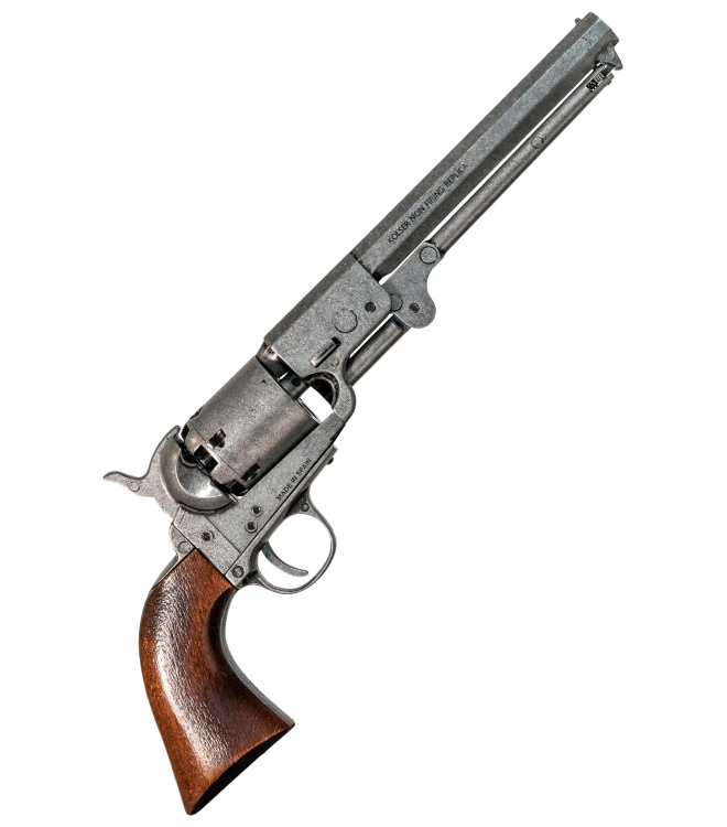 Colt Navy 1851, Perkussionsrevolver, Altgrau, Replik