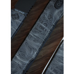 Ocaso Knives SOLSTICE ENGRAVED TITANIUM, BLACK, TOPO PATTERN, Taschenmesser