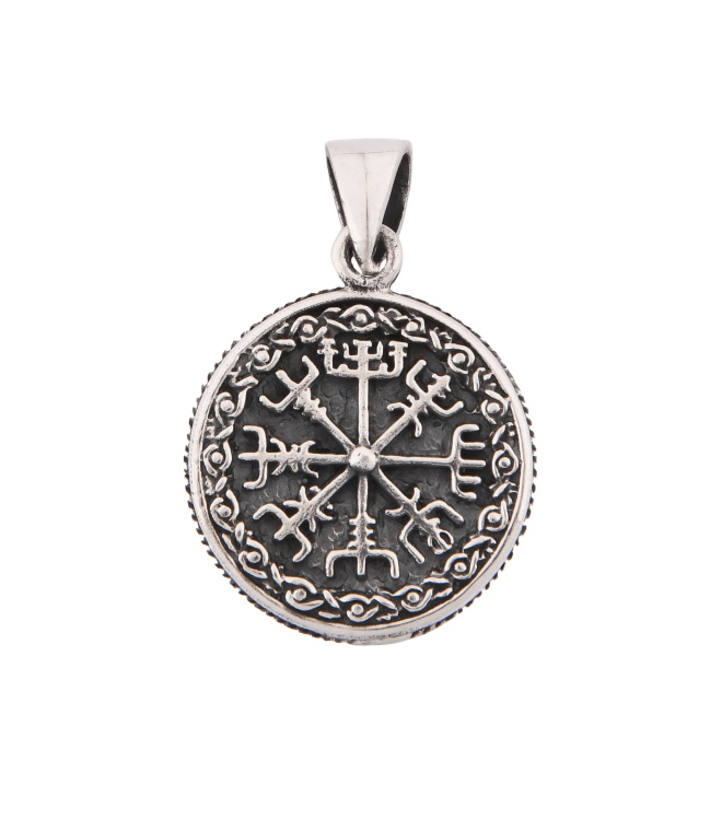 Kettenanhänger aus Silber - Vegvísir