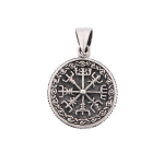 Kettenanhänger aus Silber - Vegvísir