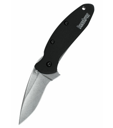 Taschenmesser Kershaw Scallion, Schwarz, Stonewash